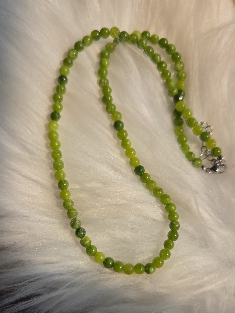 Green Beaded Necklace - Women Jewelry